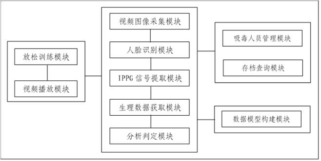 Non-contact drug addict monitoring method and system based on IPPG