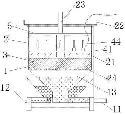 Primary treatment tank for machining waste water