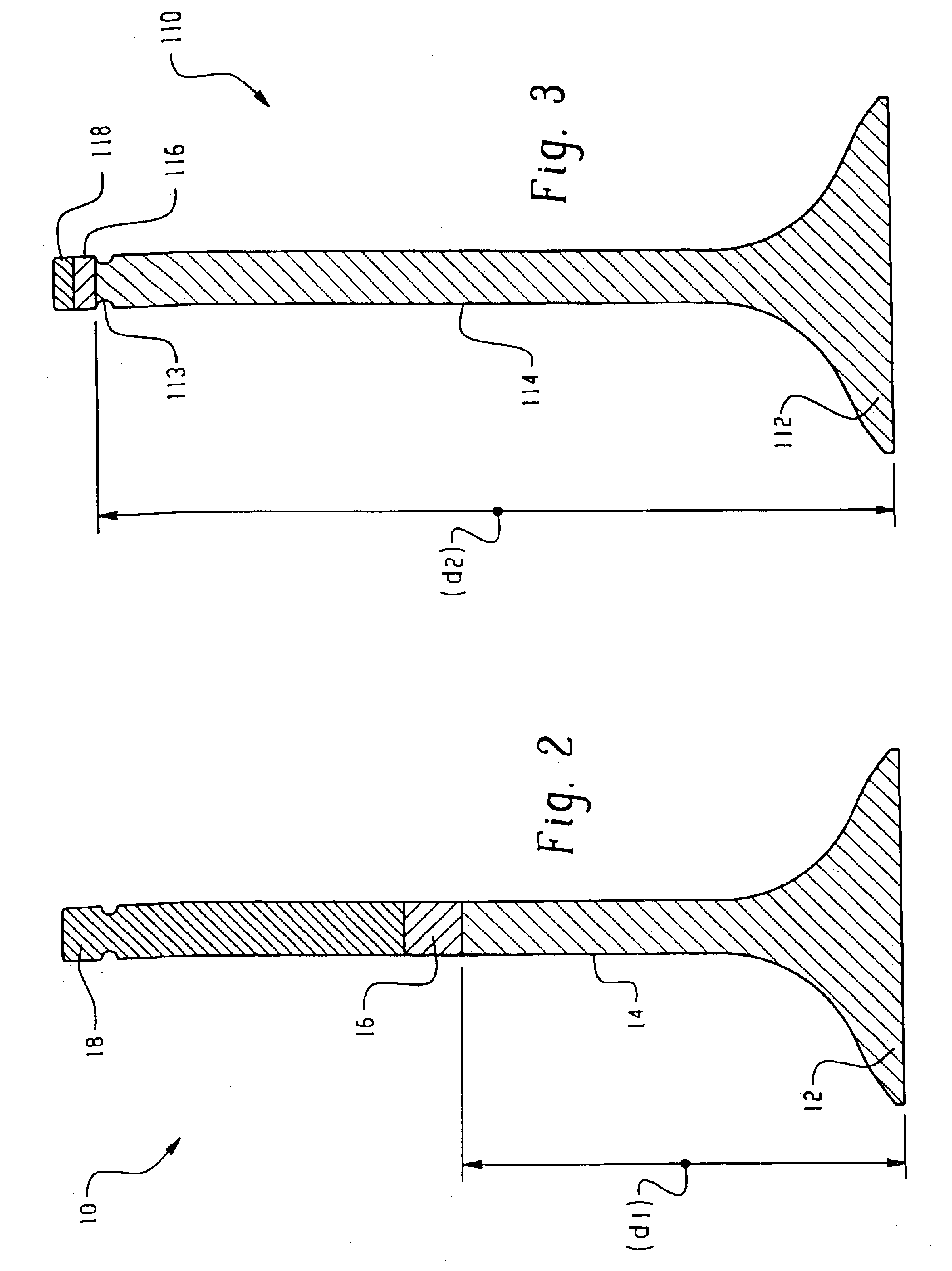 Composite lightweight engine poppet valve