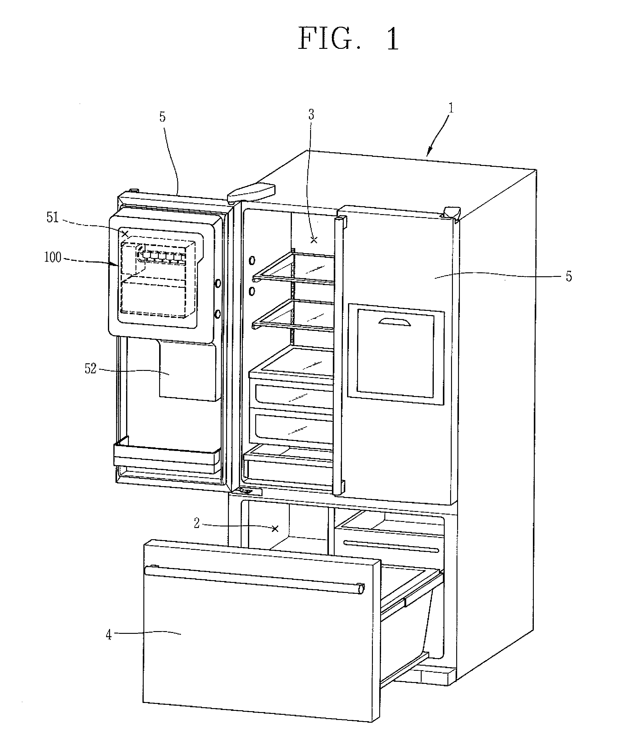 Ice maker, refrigerator having the same, and ice making method thereof