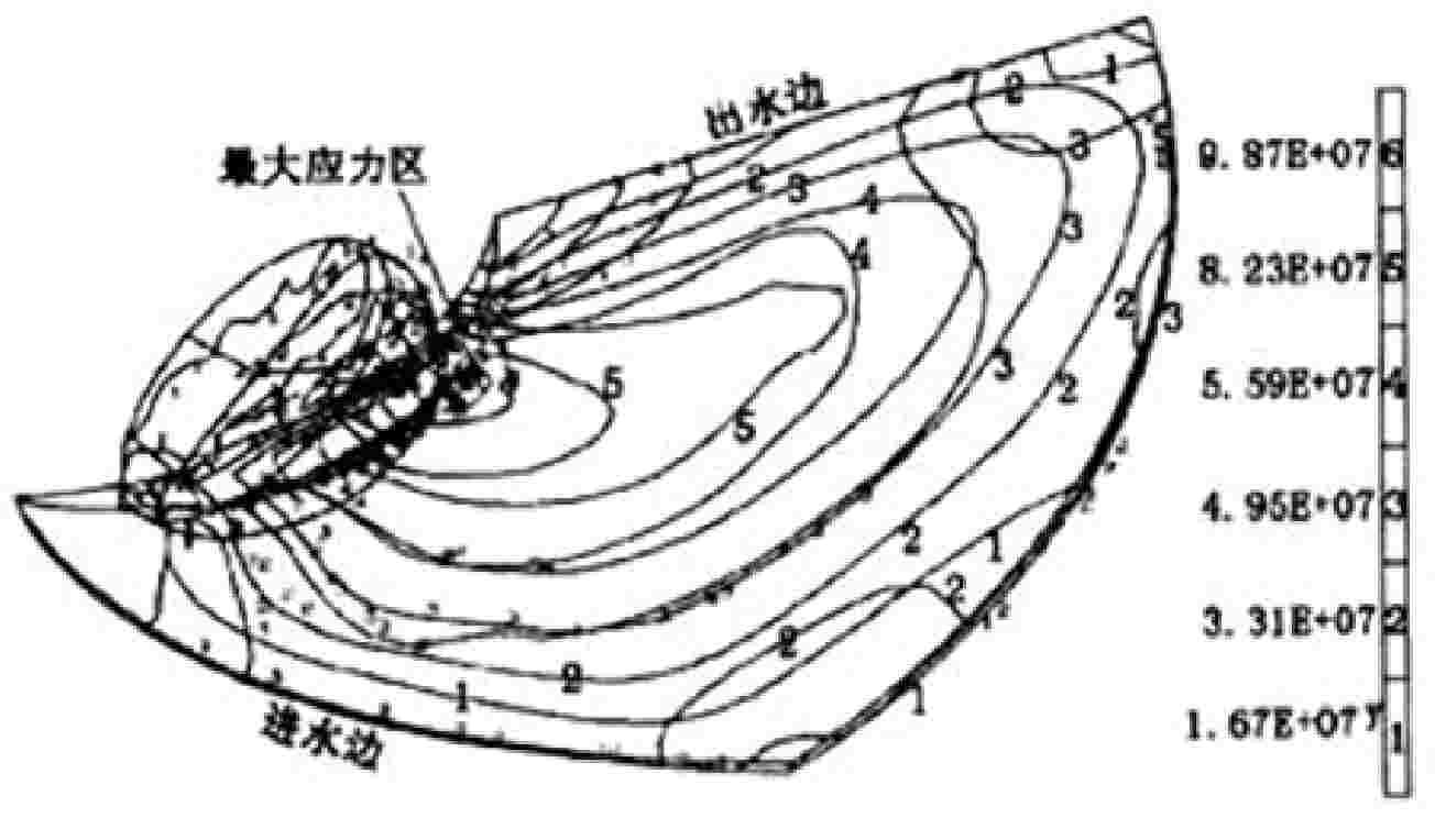 Decision method for testing in-service water turbine runner crackle