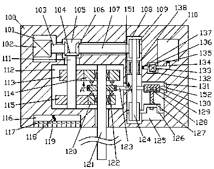 Rotating door drive device