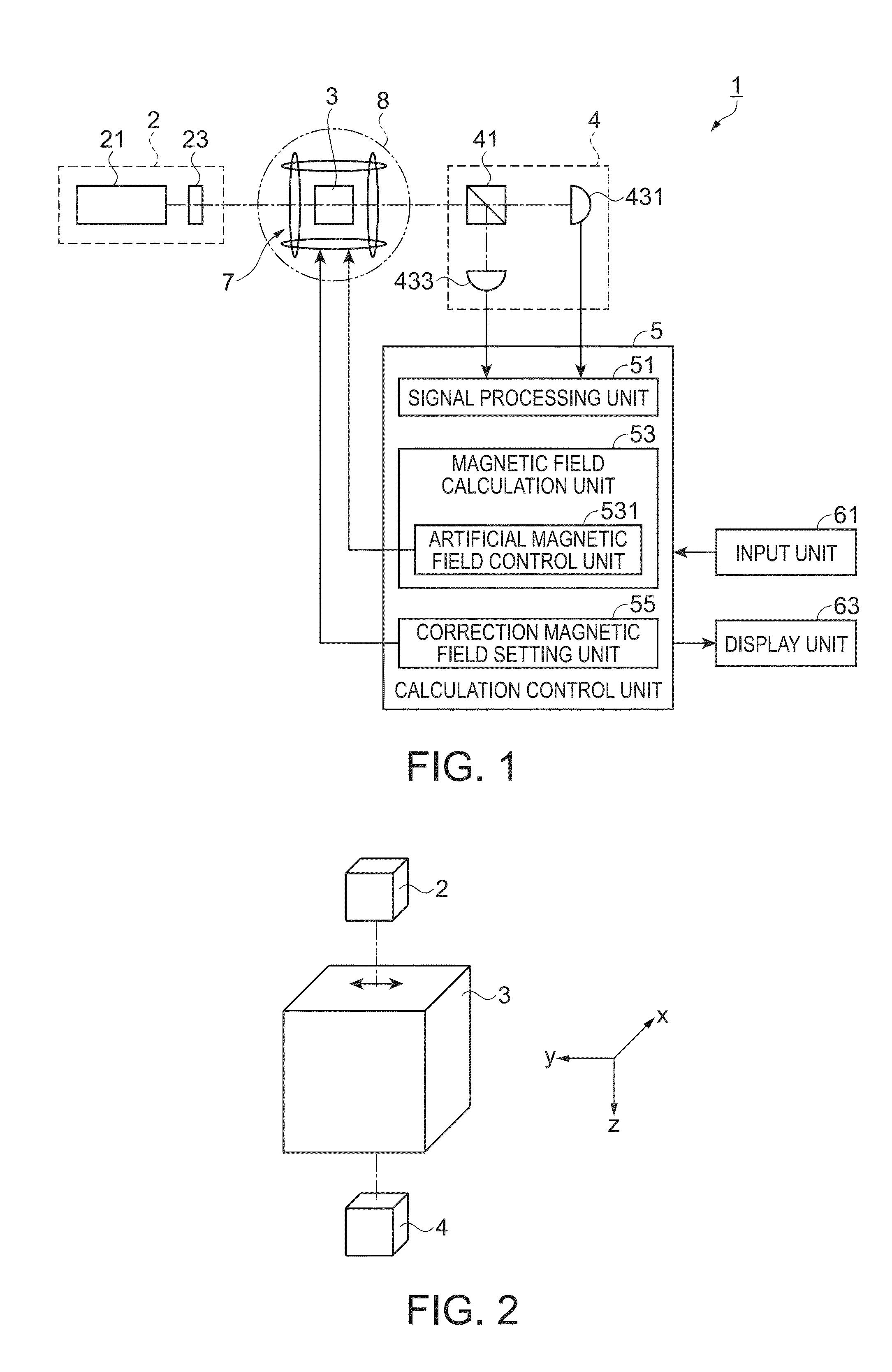 Magnetic field measurement method and magnetic field measurement device