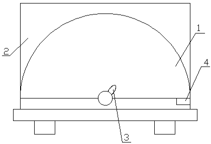 Oblique projectile motion test stand