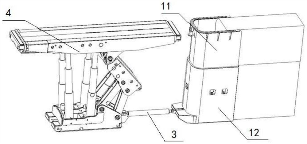 A method of filling a coal mining area by using a filling support