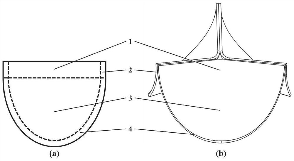 Locally-enhanced textile-based valve leaflet for artificial heart valve and application of valve leaflet