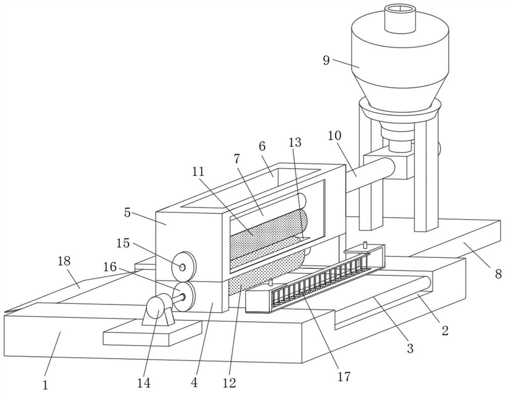 A meat product sauce brushing device based on food processing and its application method