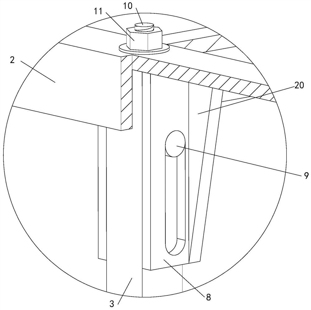 Tool type elevator shaft operating platform