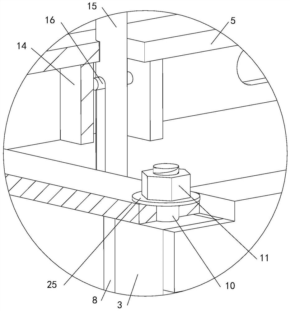 Tool type elevator shaft operating platform