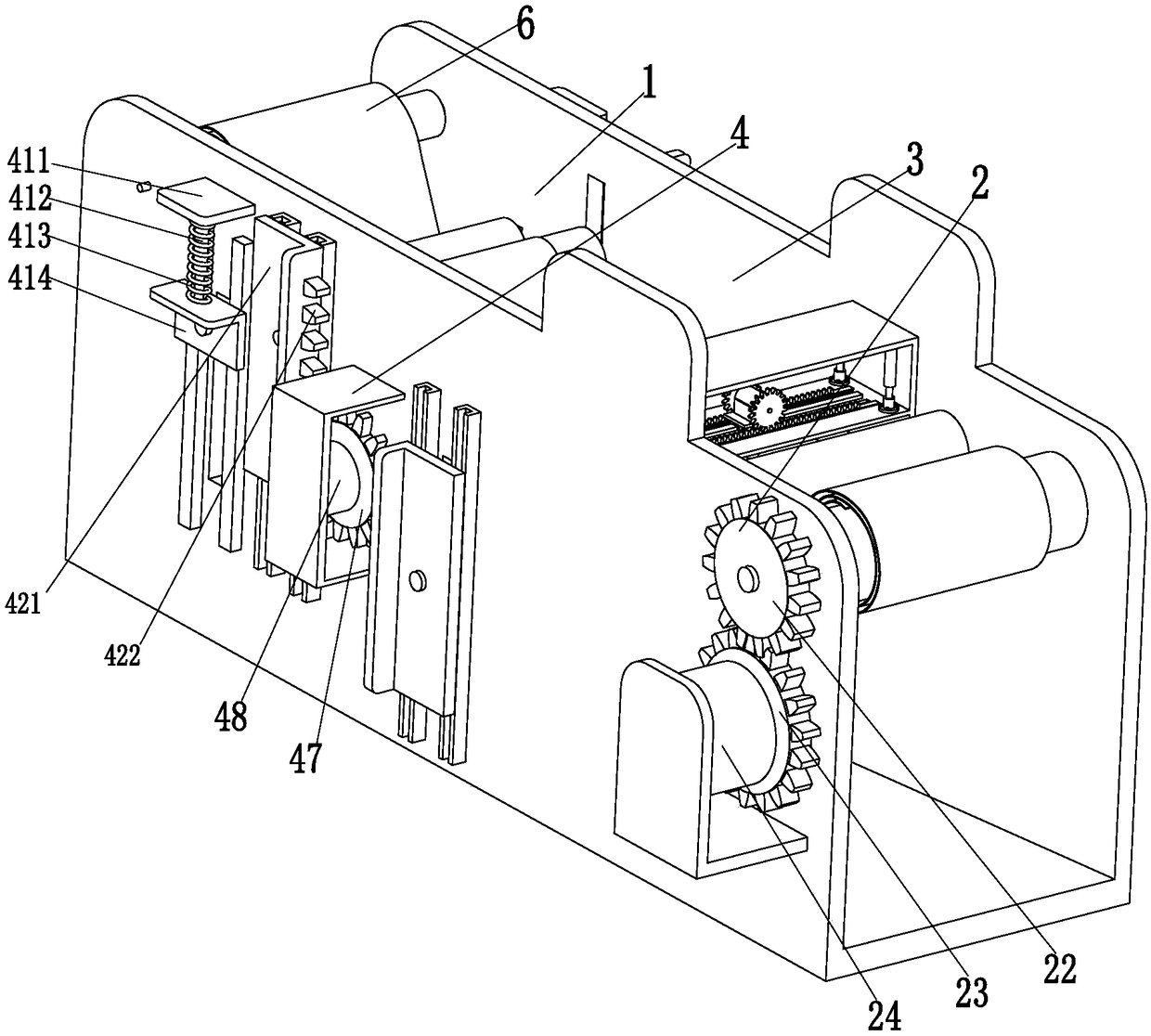 Automatic coating integrated machine for dialyzing paper used for medical treatment