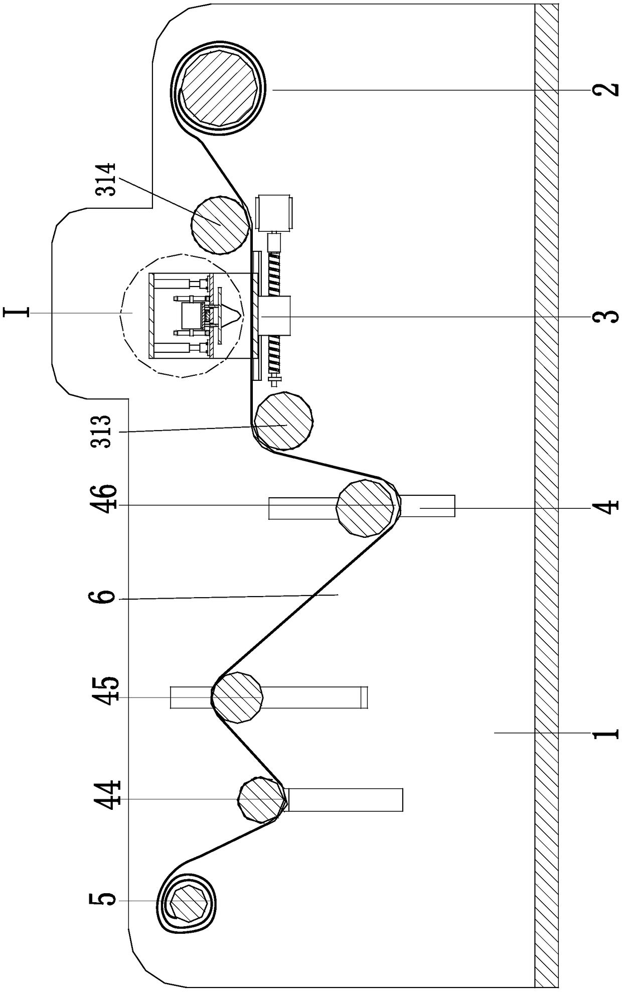 Automatic coating integrated machine for dialyzing paper used for medical treatment