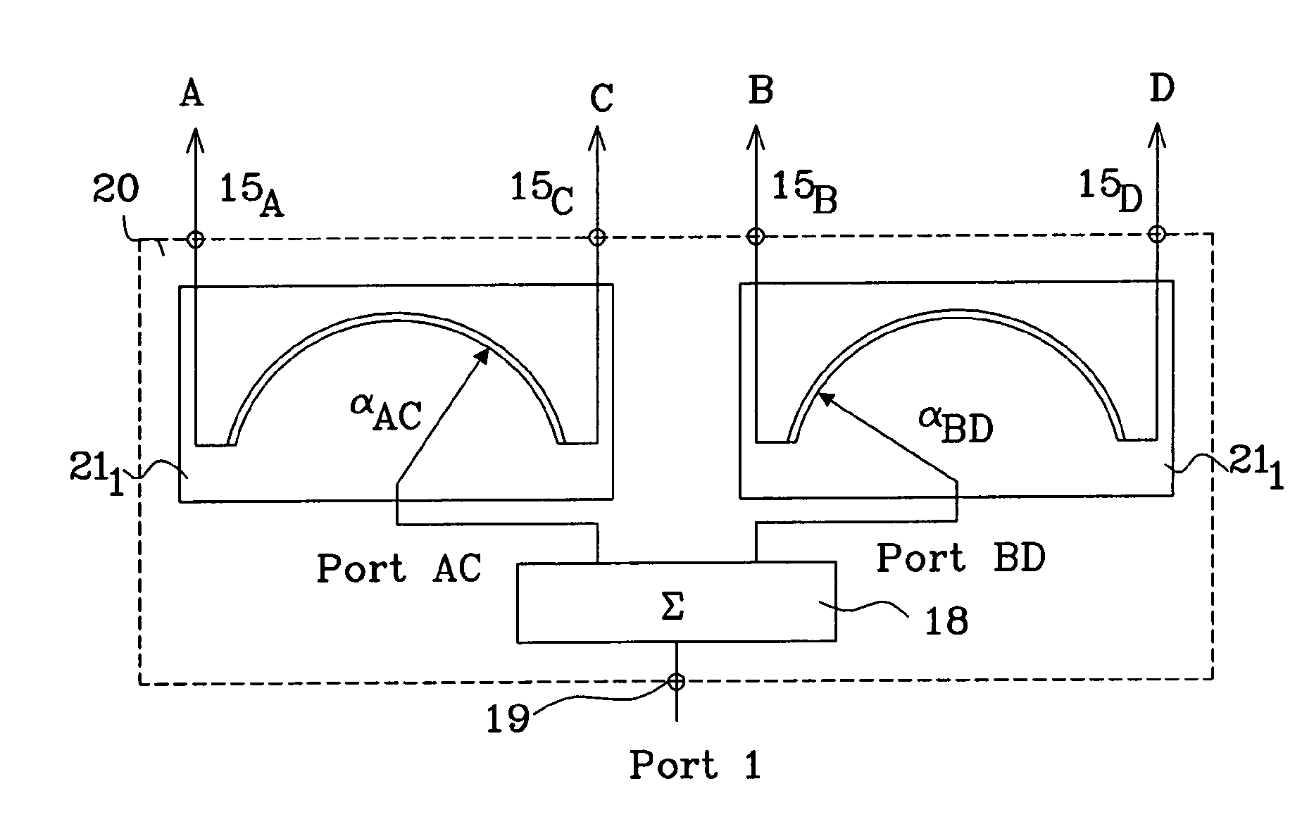 Antenna with adjustable beam characteristics