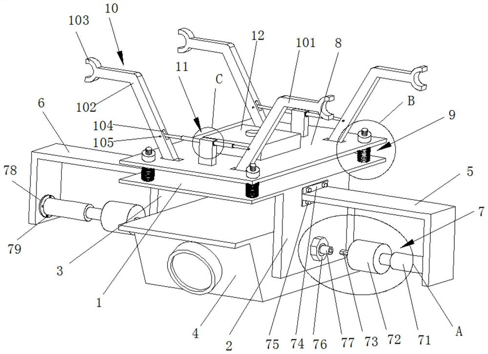 Road and bridge safety detection device and detection method thereof