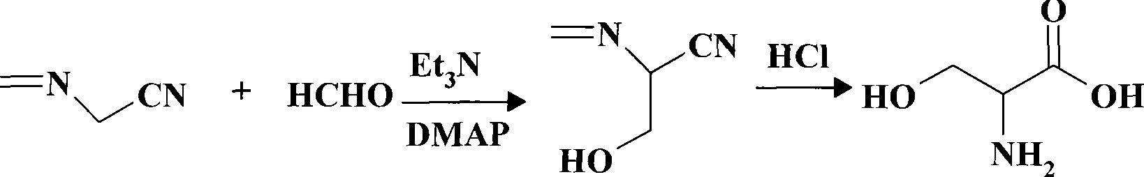 Method for preparing DL-serine