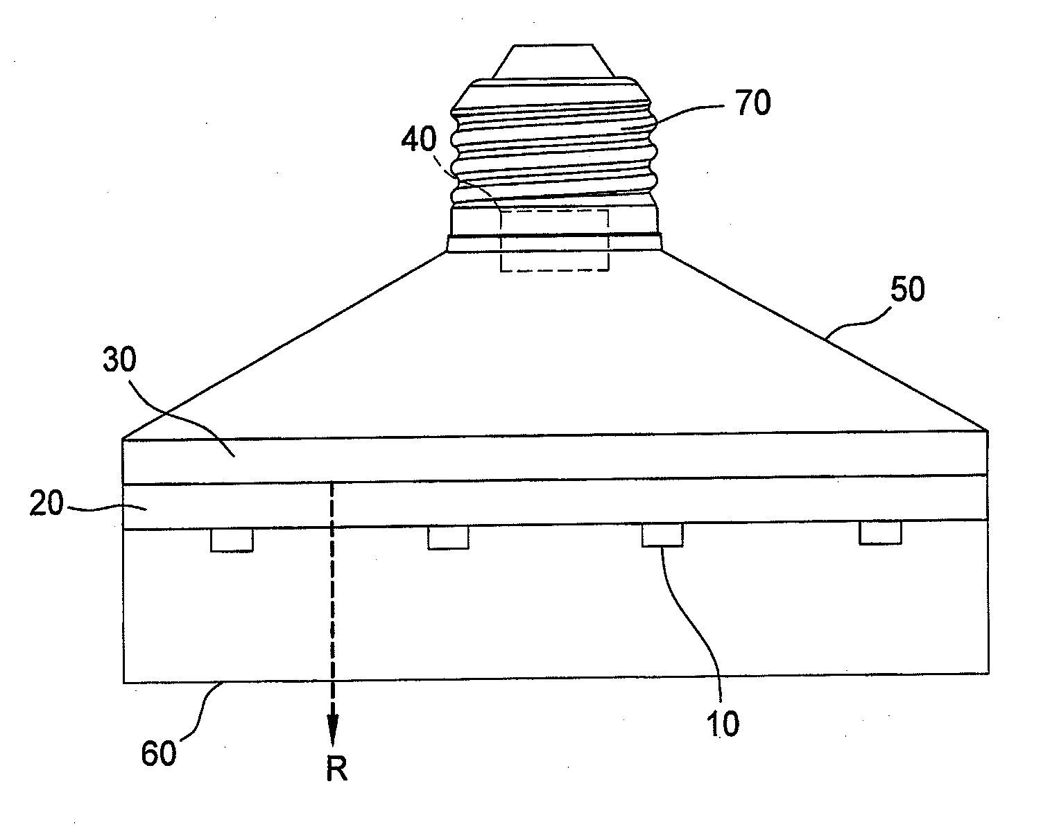 Far infrared ray ceramic bulb structure