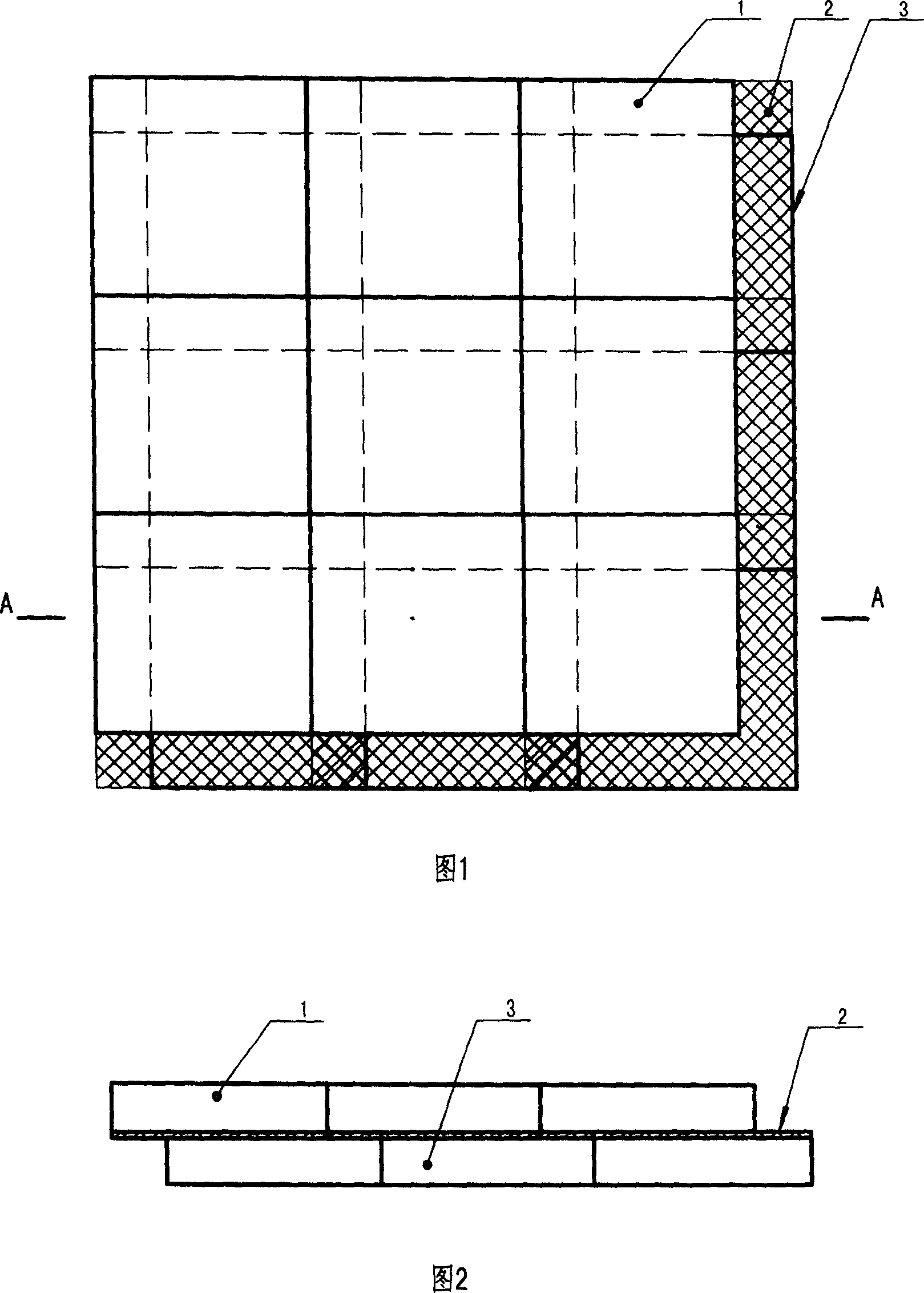 Paviny type jointable prefabricated road-face brick combined structure