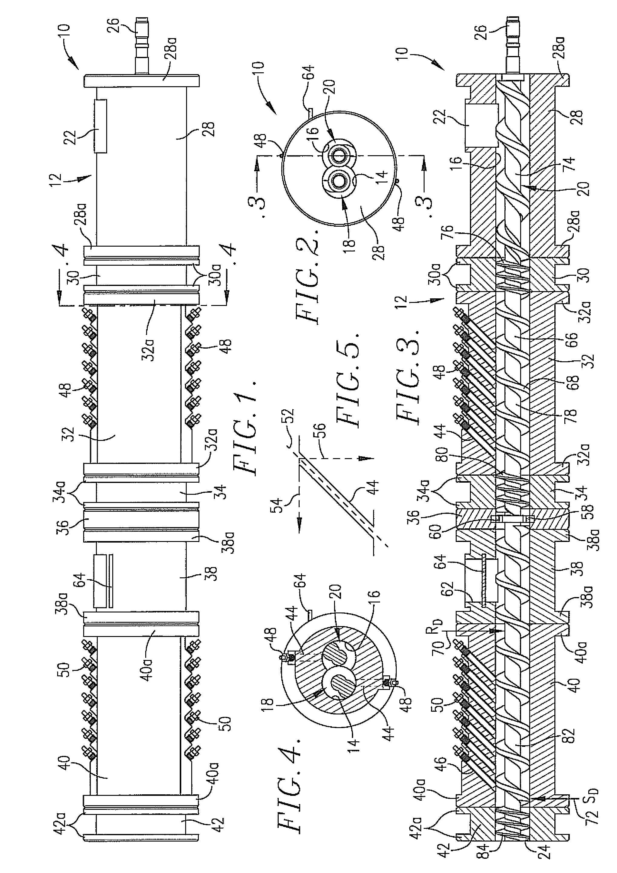 Cooking extruder with enhanced steam injection properties