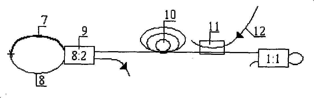 Haracter cavity passive mode-locking optical fiber laser