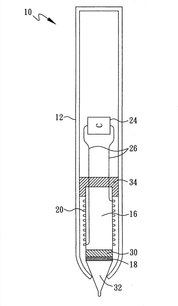 Input pen with function of electromagnetic induction