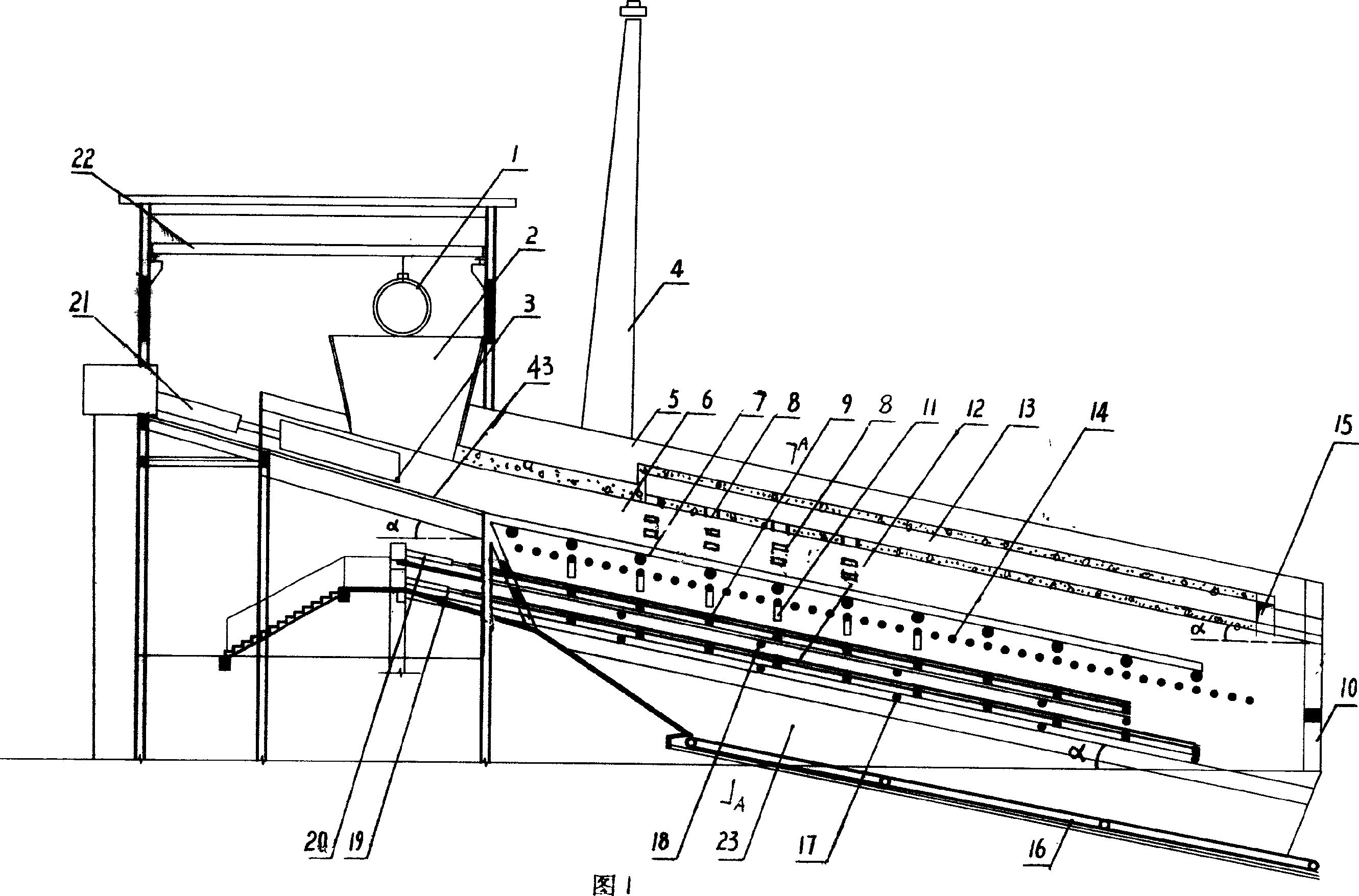 Automatic refuse burning furnaces with multiple inclined verticle grates