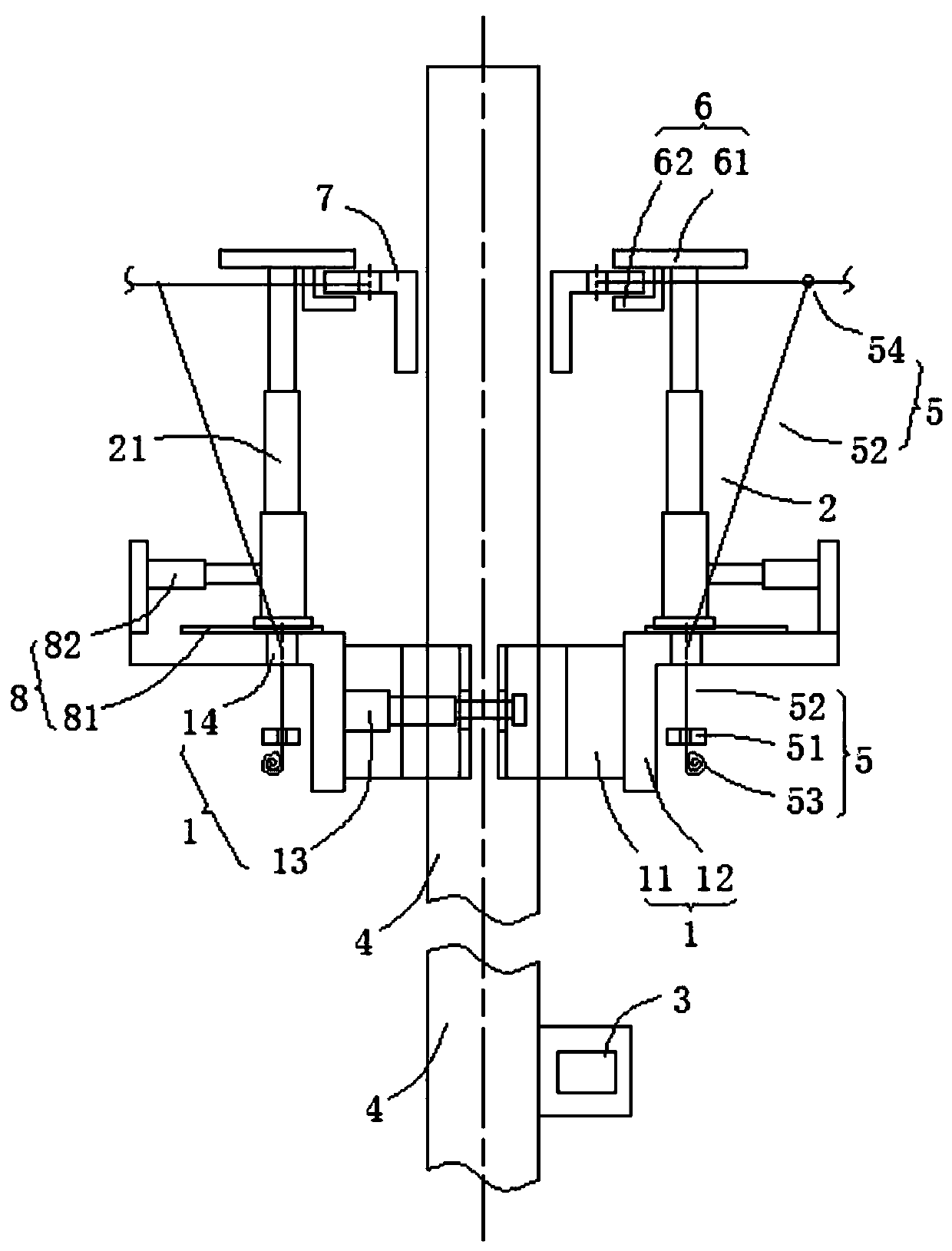 Strain power pole live replacement device