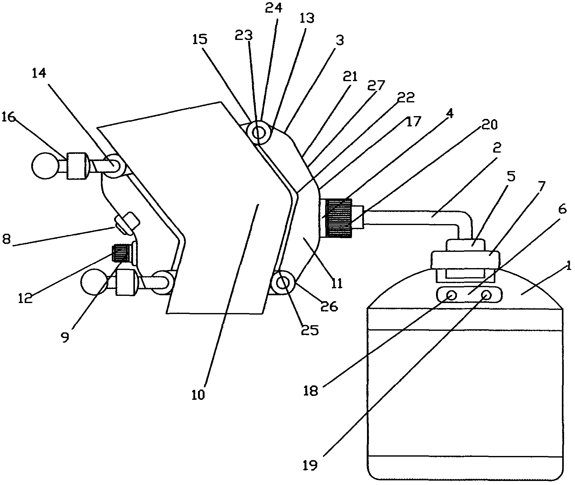 Arthritis fumigation-therapy instrument