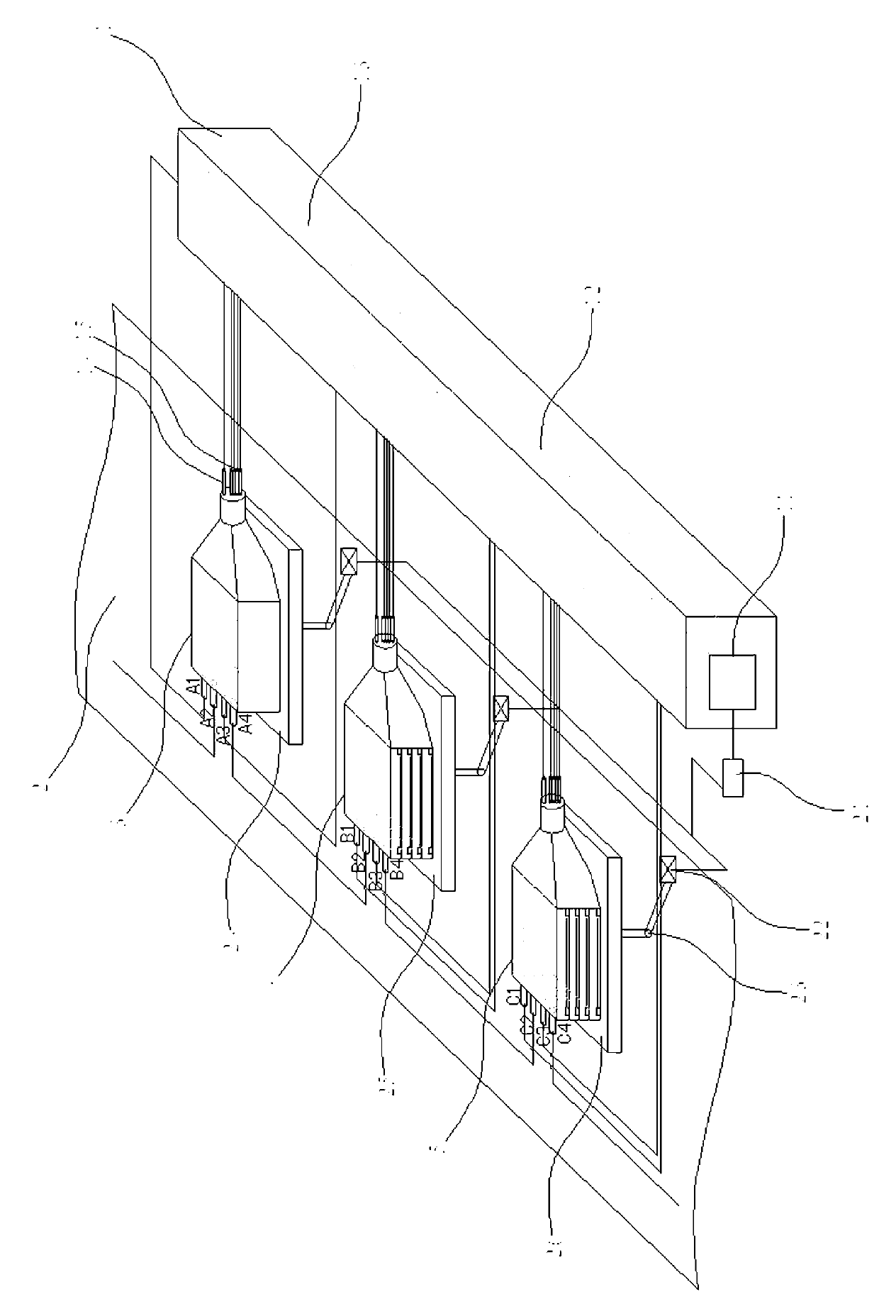 Digitalized automatic production system for mesenchymal stem cells of umbilical cord