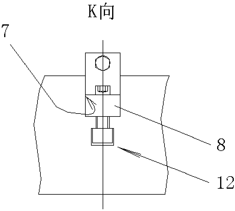 Flexible locating and combined locking type rough turning clamp of large thin-wall flange