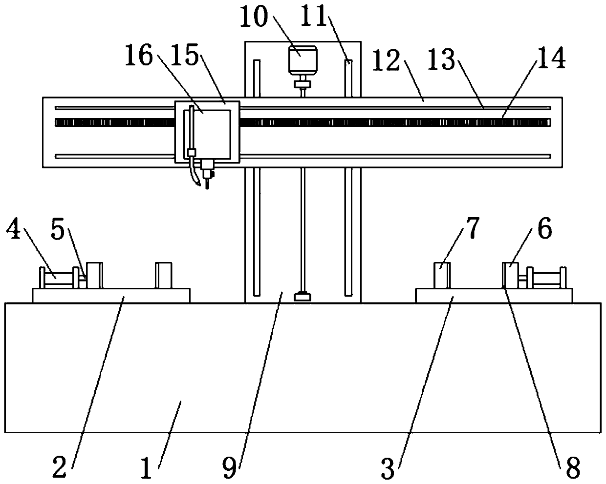 Optical module part machining numerical control milling machine