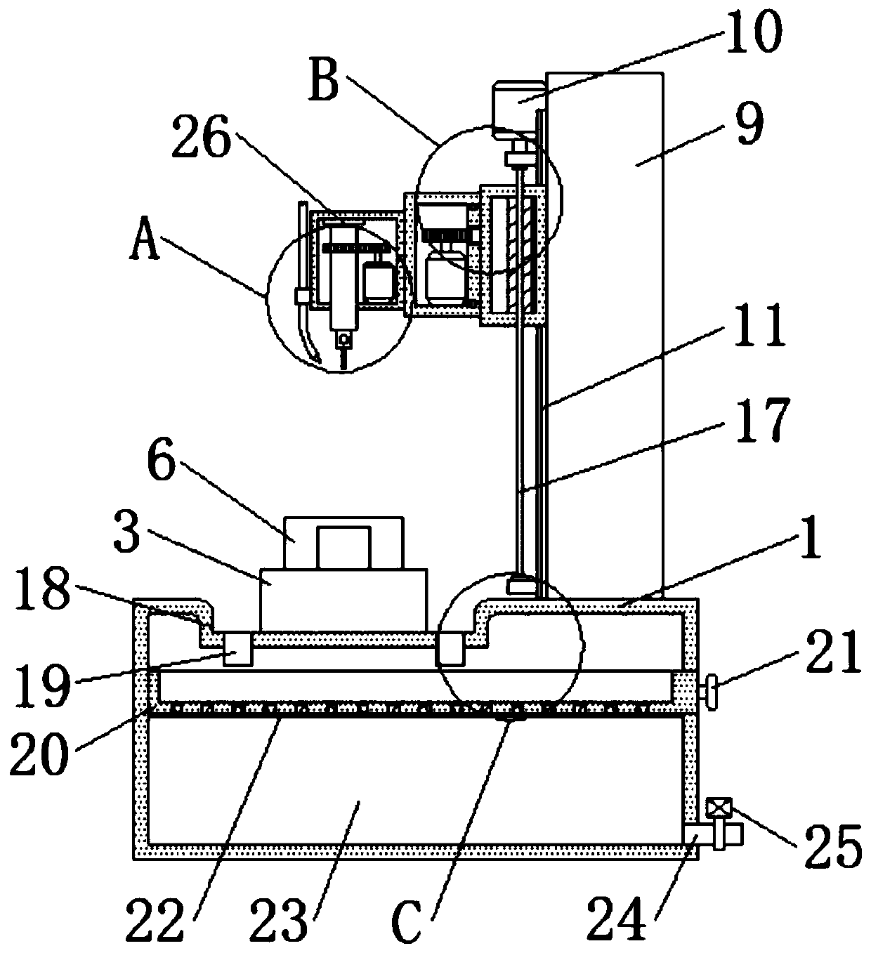 Optical module part machining numerical control milling machine