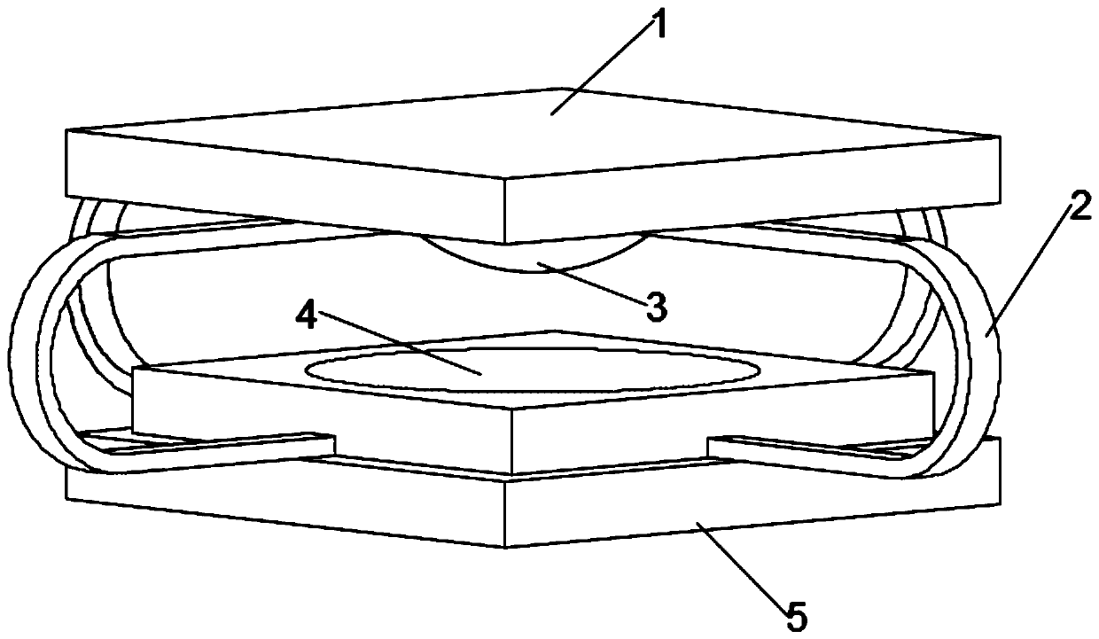 High-bearing-capacity tensile energy dissipation shock insulation device