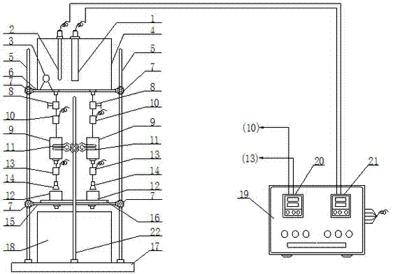 Device for detecting easily-cleaning property of ceramic by using oil residue method