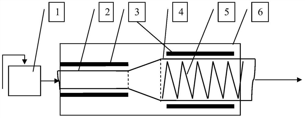 A rare-earth ore-alkali decomposition tubular reaction device and process