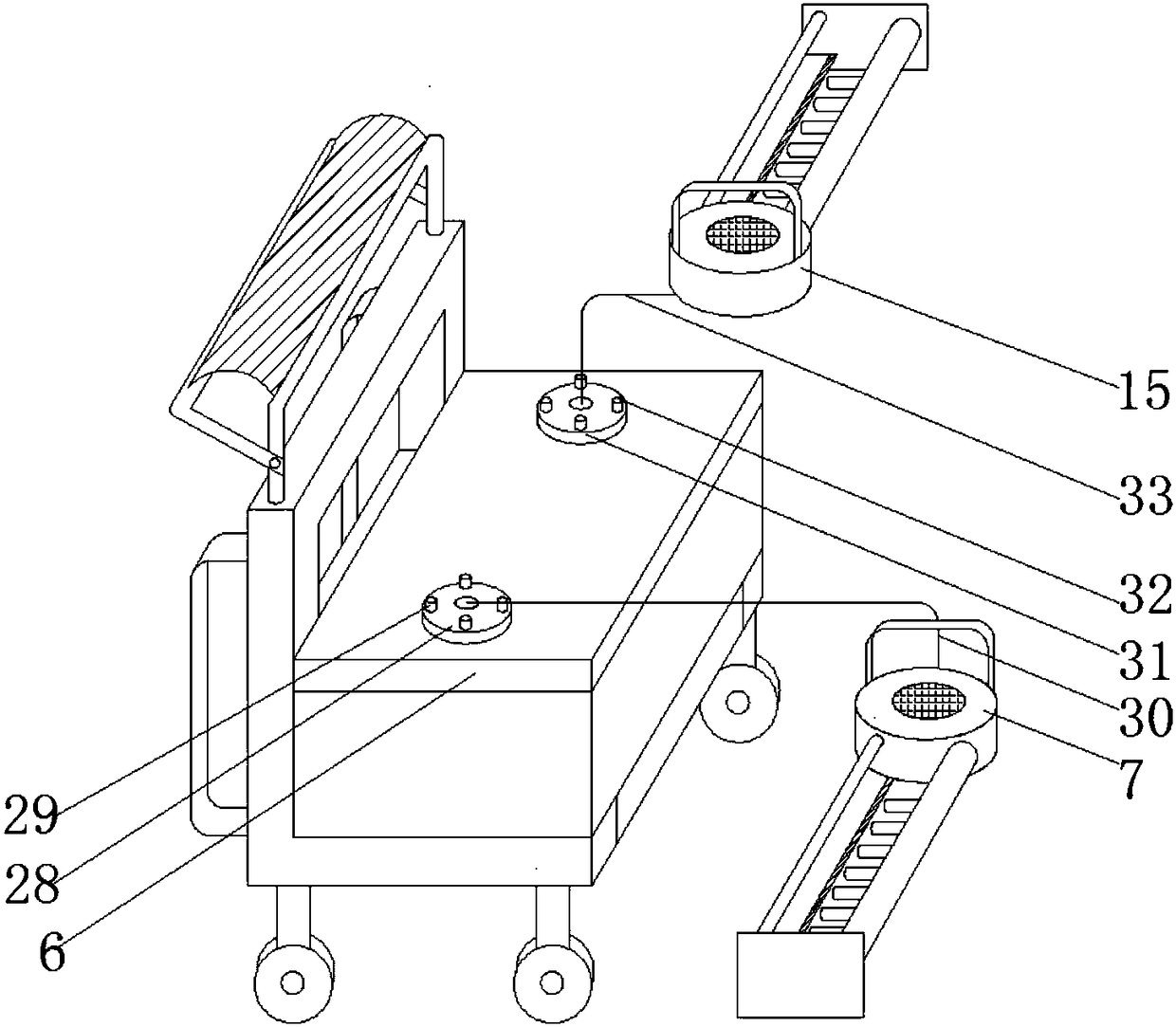 Tea picking vehicle