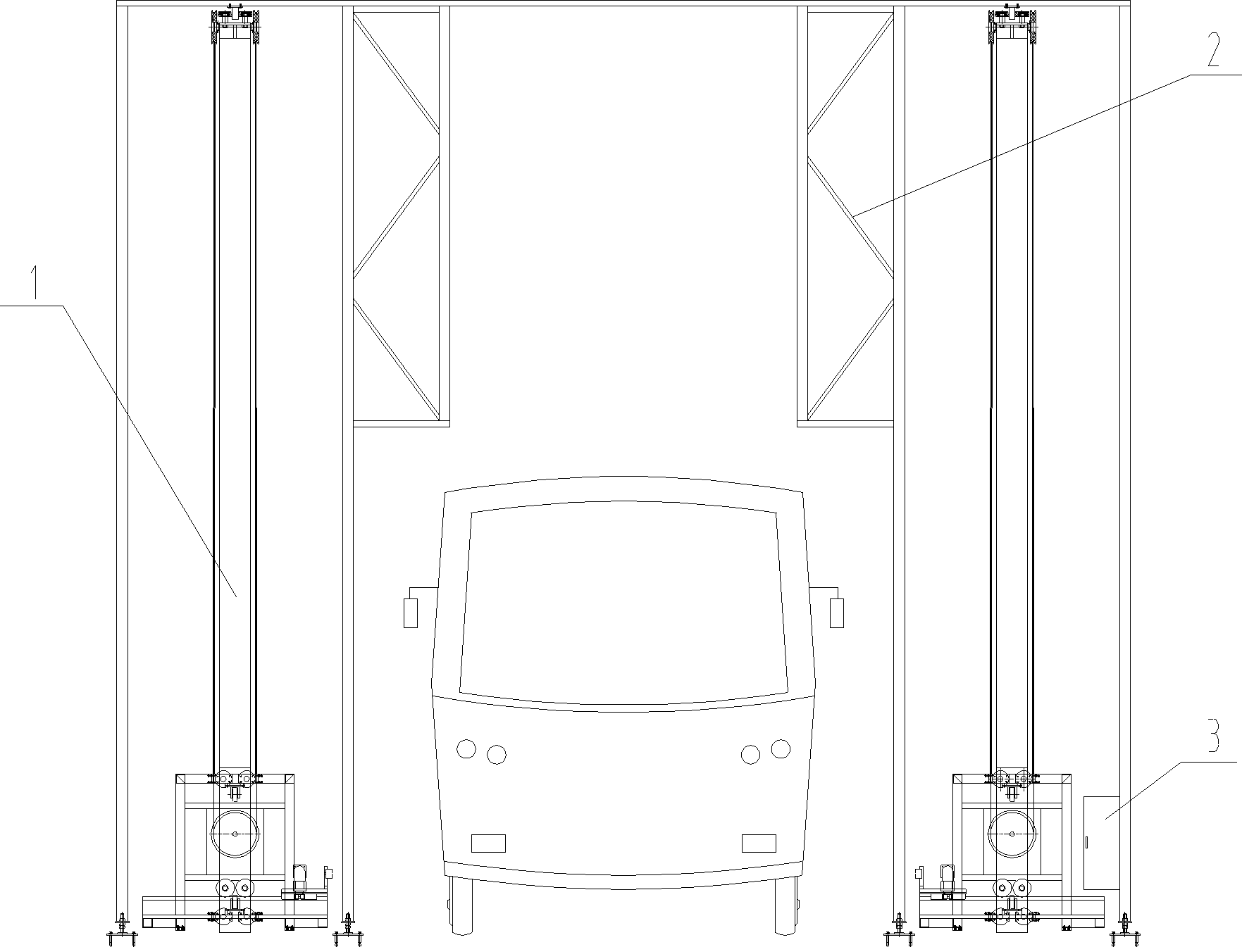 System and method for quickly replacing electric bus batteries