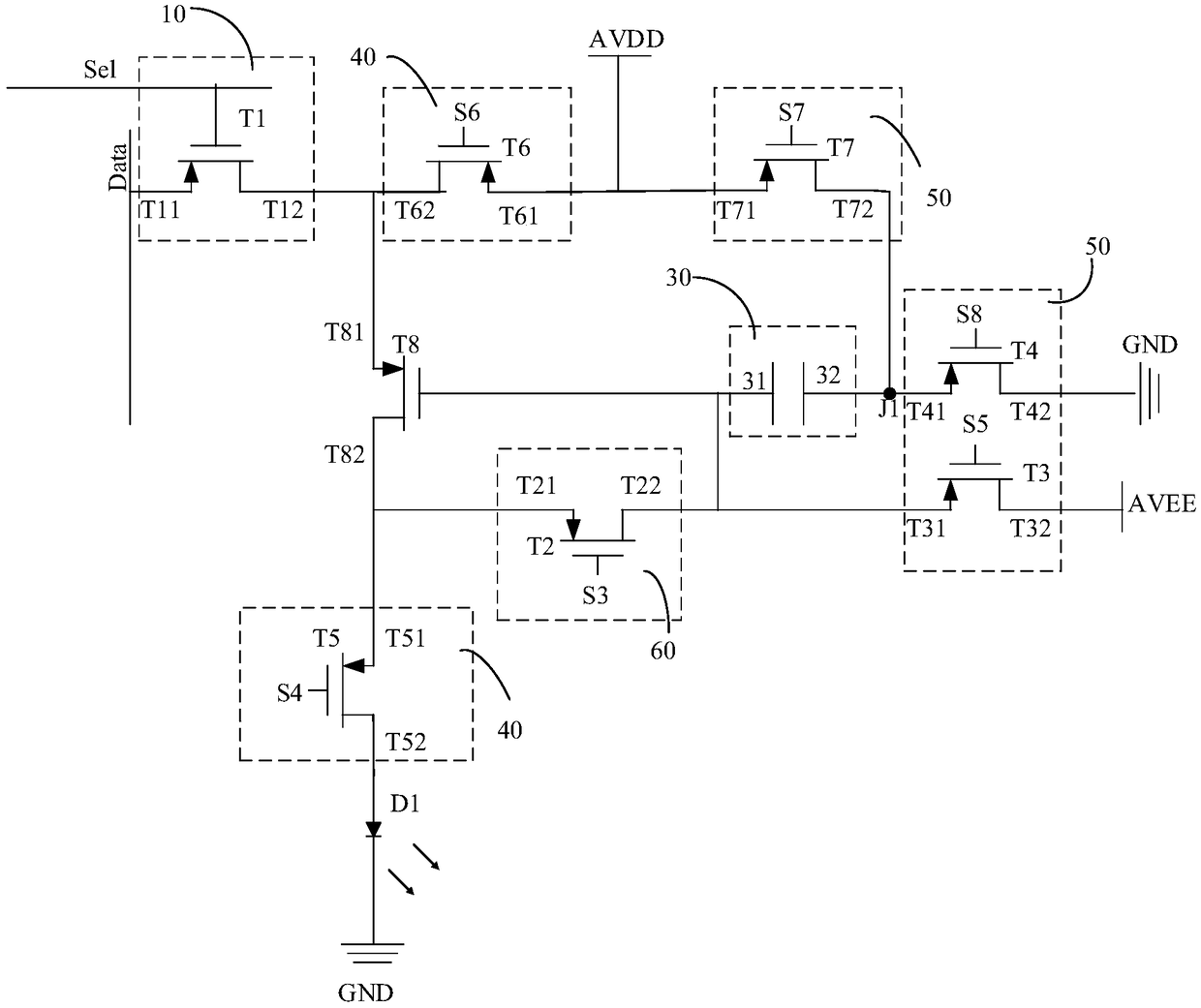 Display device, pixel driving circuit and driving method of display device