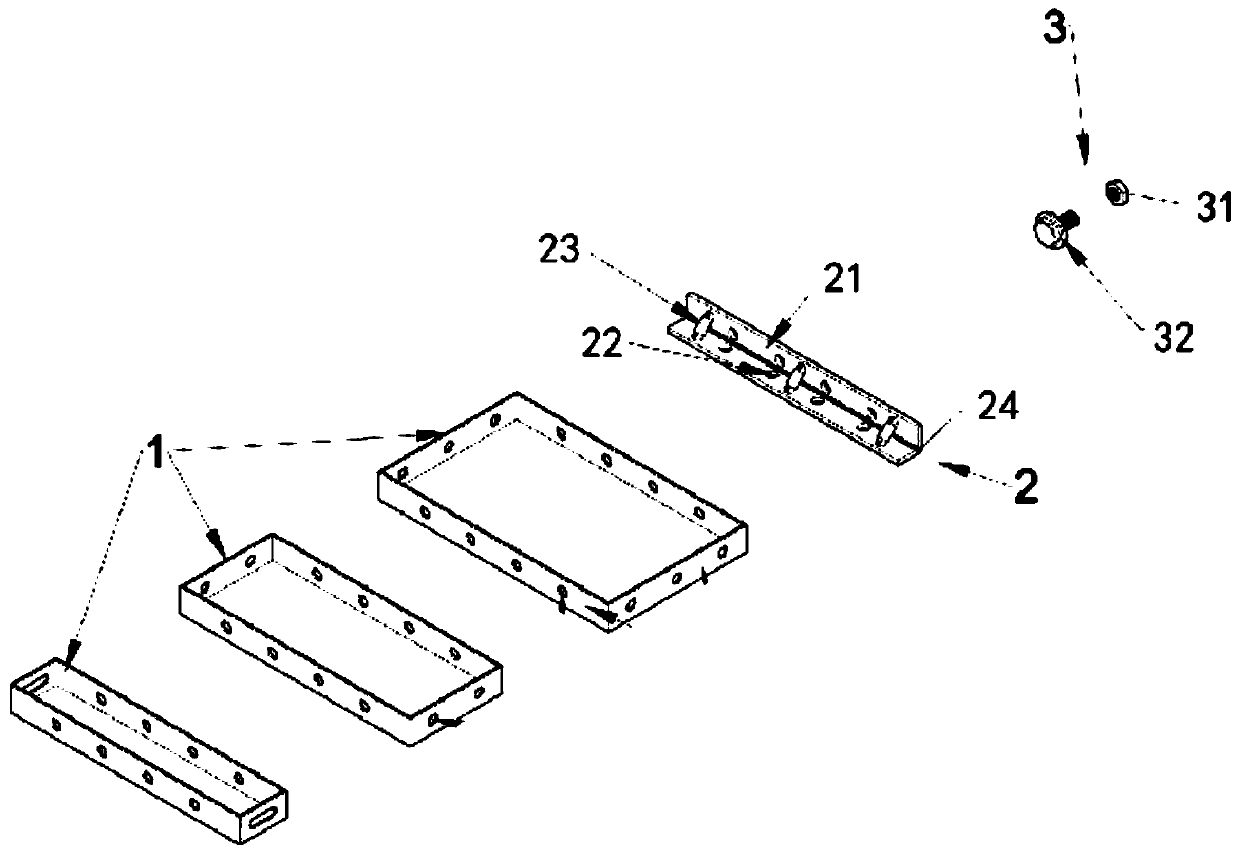 Colum angle formwork suitable for fabricated building and construction method of column angle formwork