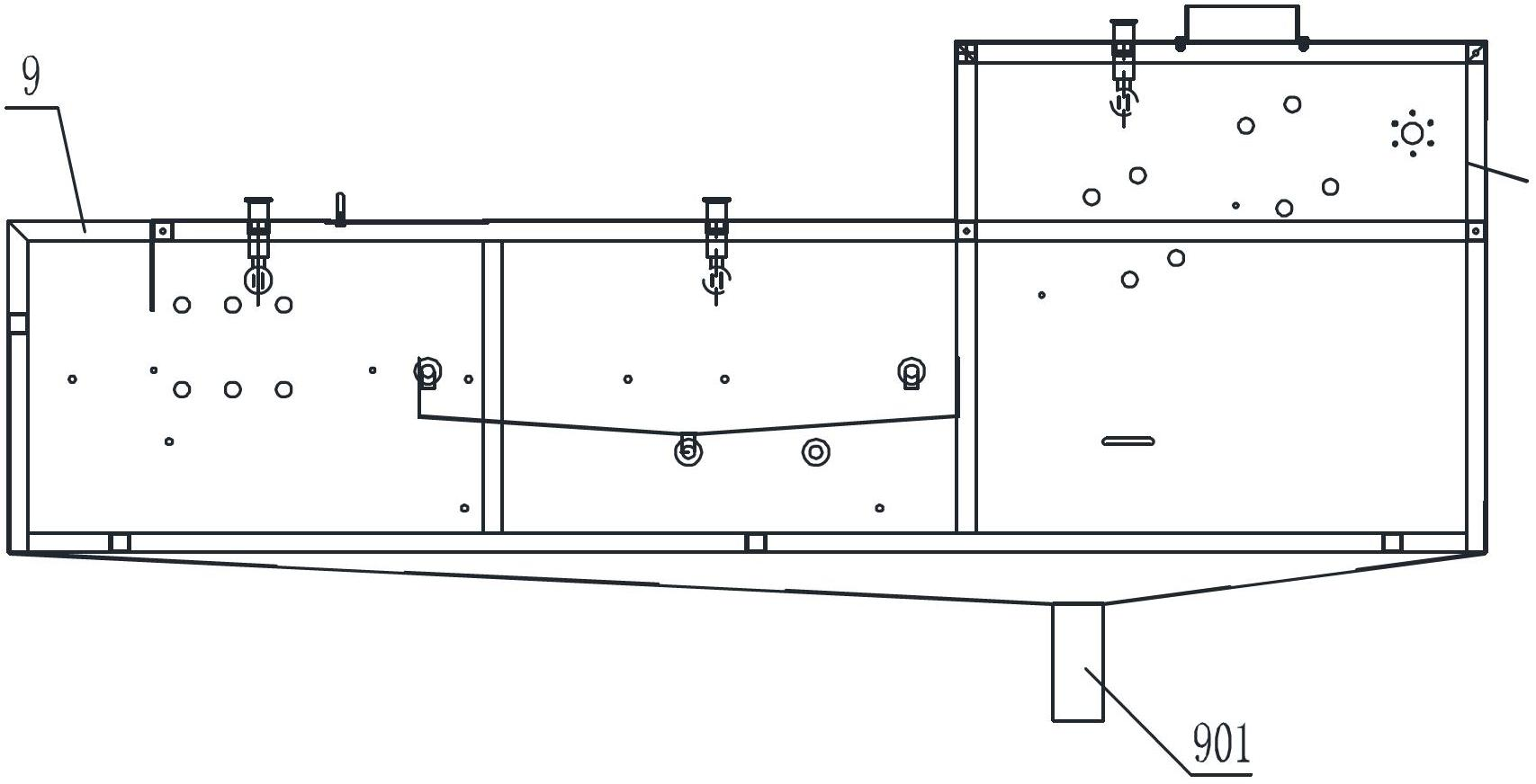 On-line raw plasma bag cleaning and disinfecting control device