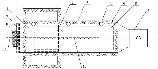 A device for effectively improving the sand filling effect of ladle