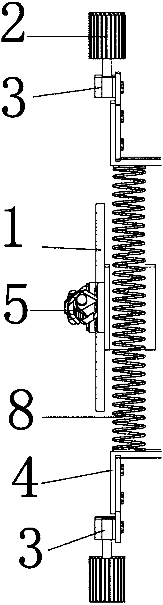 Magnetic adsorption type flexible self-adaptive wall climbing robot