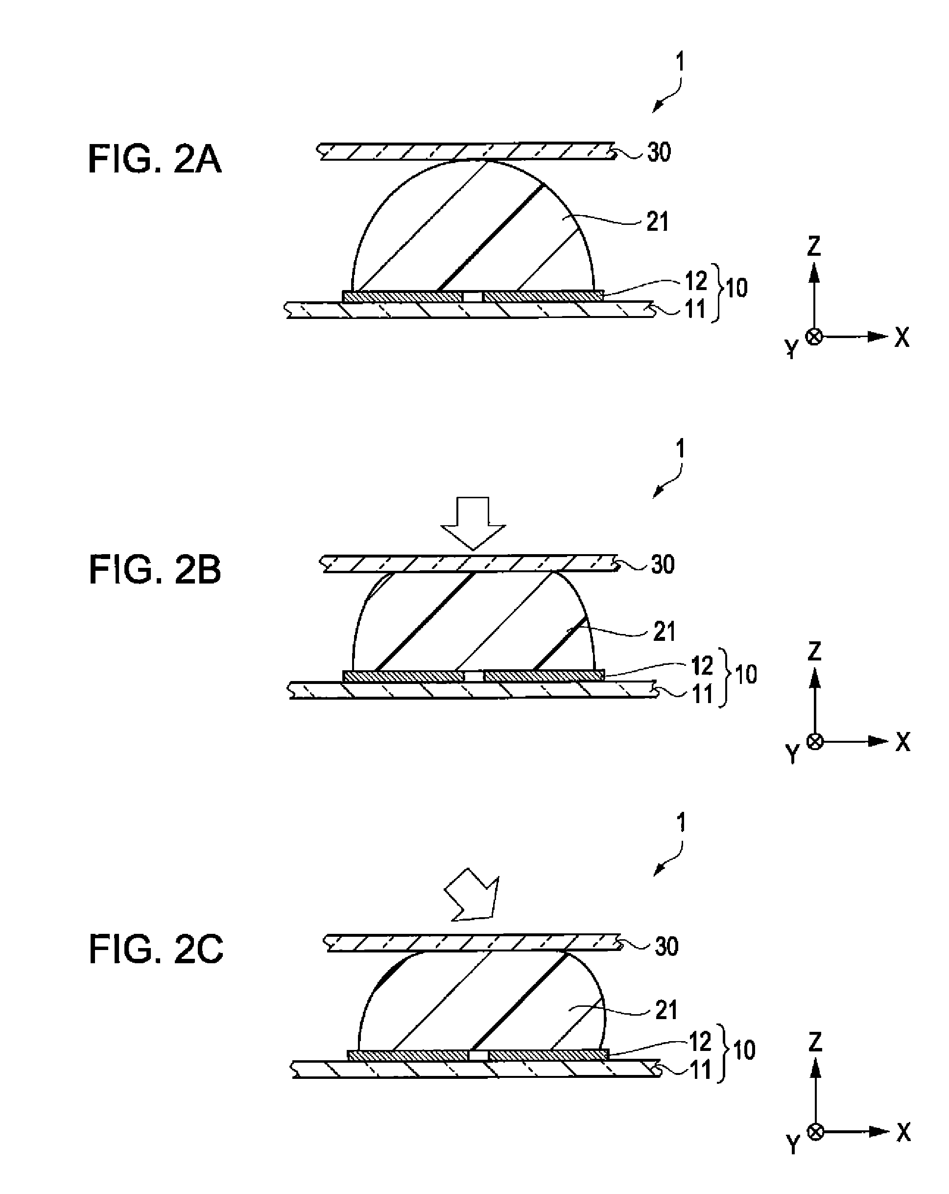 Detection device, electronic apparatus, and robot