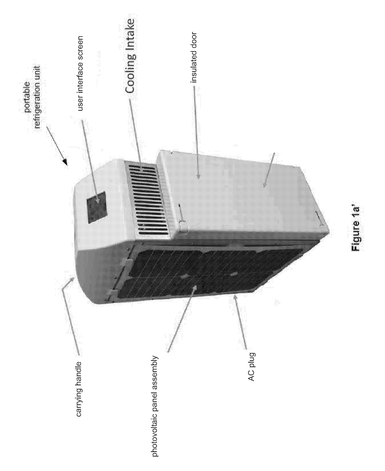 Portable refrigerator and method of using