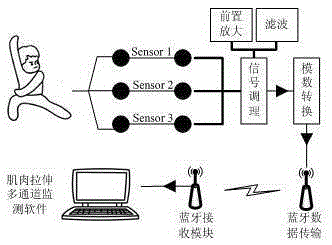 Wearable human achilles tendon information collection and monitoring system