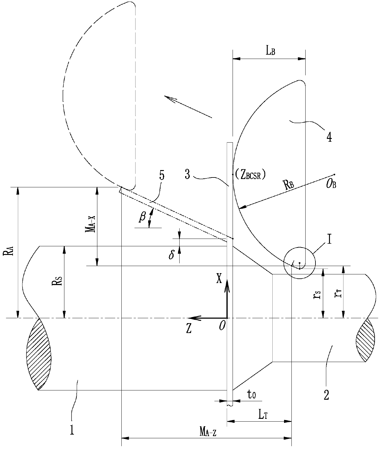 Equal-wall-thickness mold-free spinning method based on spherical spinning wheel and used for circular-truncated-cone-shaped thin-walled workpiece