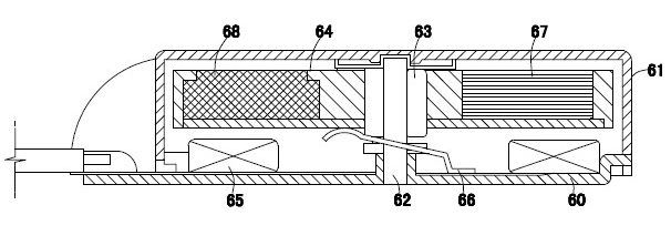 Cylinder type linear vibration motor for portable communication device