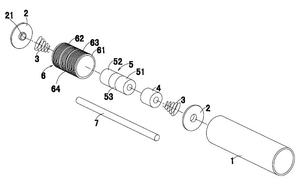 Cylinder type linear vibration motor for portable communication device