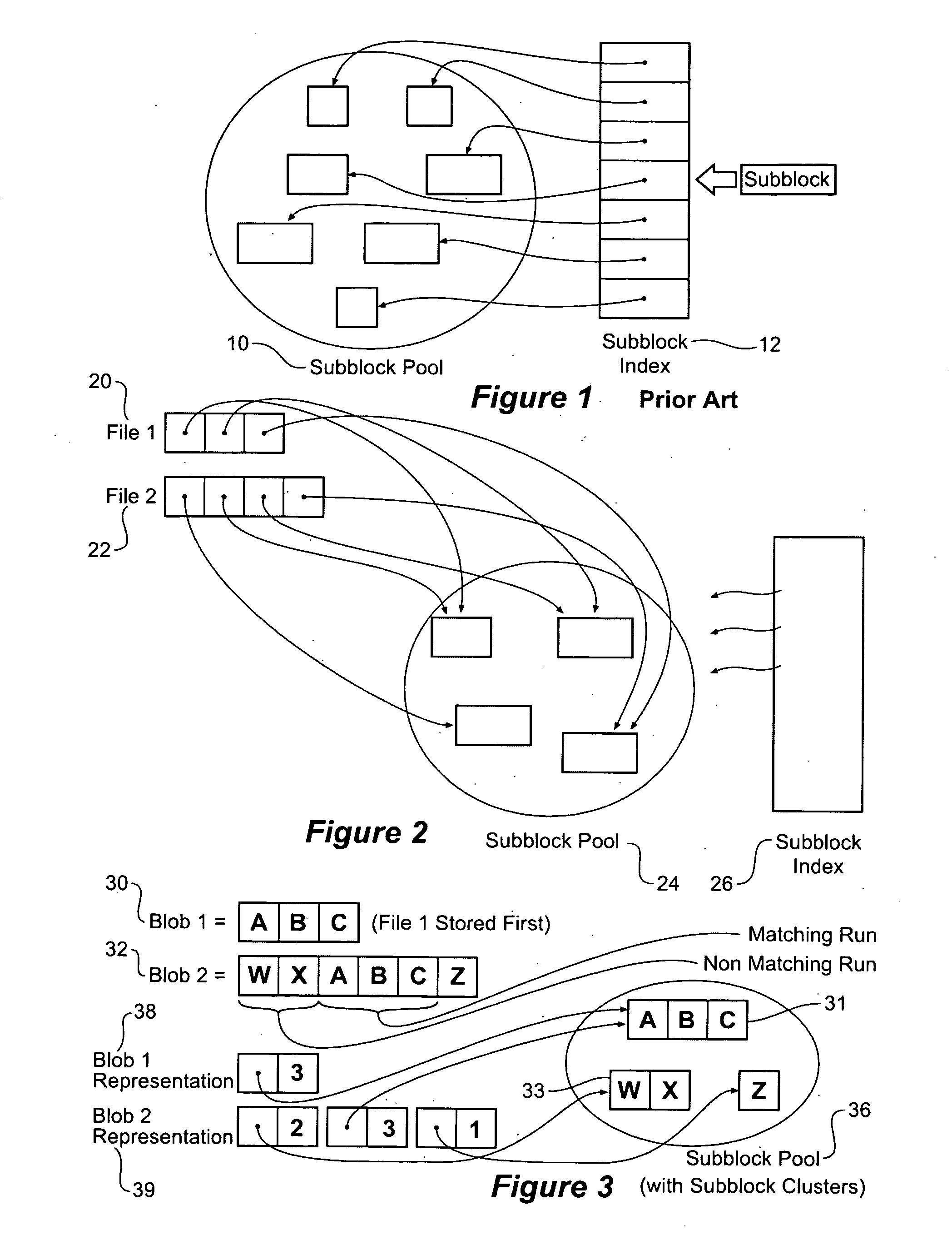 Method and apparatus for detecting the presence of subblocks in a reduced-redundancy storage system