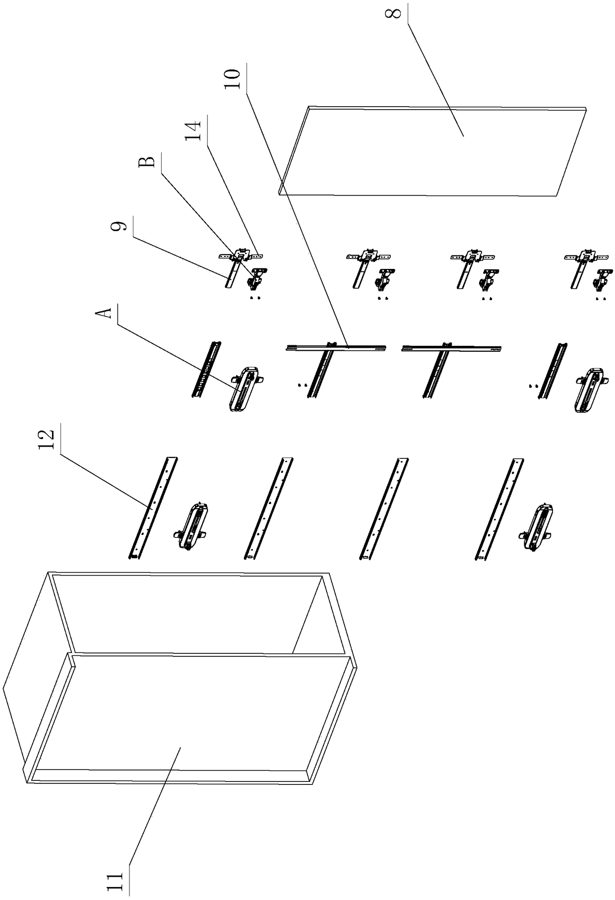 Labor-saving furniture rotary pushing-puling opening-closing positioning mechanism