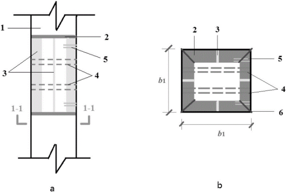 Prestress assembly type high-performance concrete-filled square steel tubular column-concrete beam joint and construction method thereof