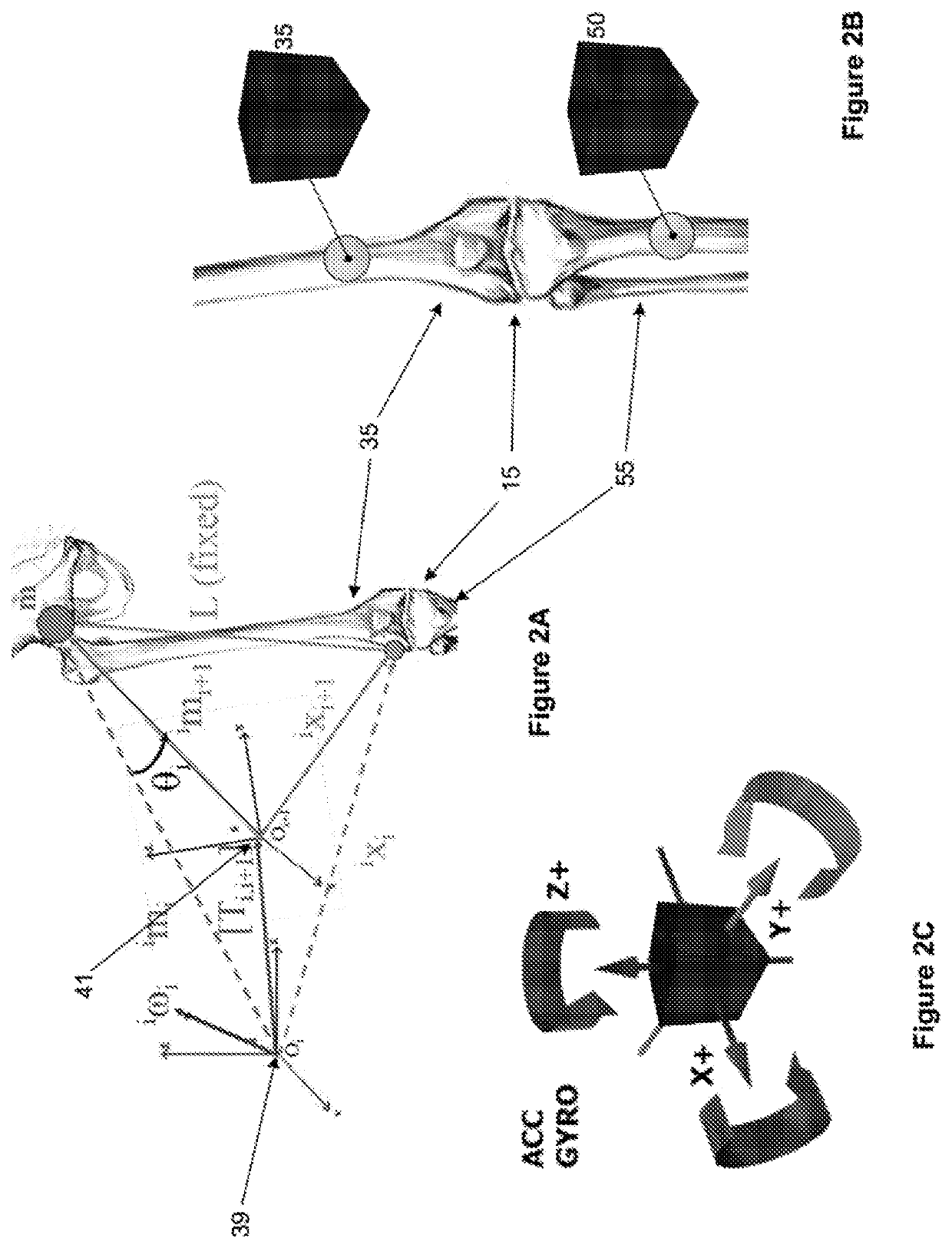 Method and device for measuring anatomical movement of a joint